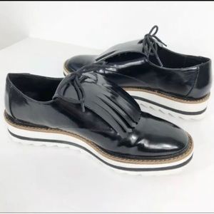 Zara platform loafers